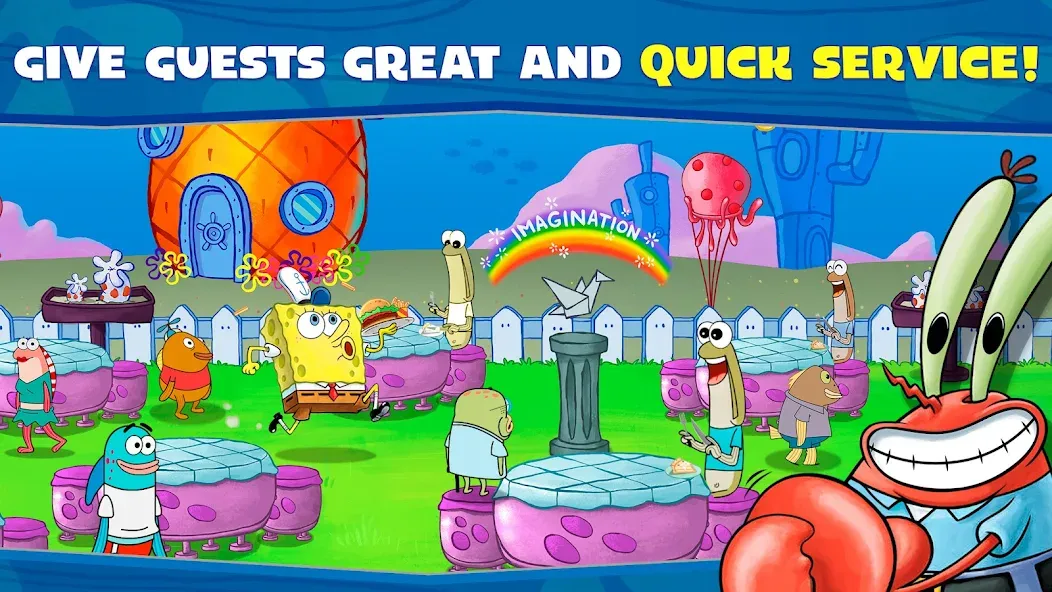 Скачать взлом SpongeBob: Krusty Cook-Off  [МОД Много монет] — полная версия apk на Андроид screen 3