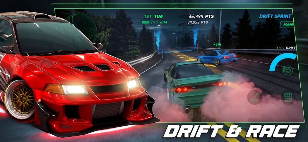 Взломанная Static Shift Racing (Статик Шифт Рейсинг)  [МОД Меню] — полная версия apk на Андроид screen 1