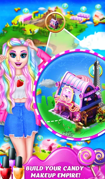 Скачать взлом DIY Candy Makeup-Beauty Salon (ДИУАИ Мейкап)  [МОД Menu] — последняя версия apk на Андроид screen 4