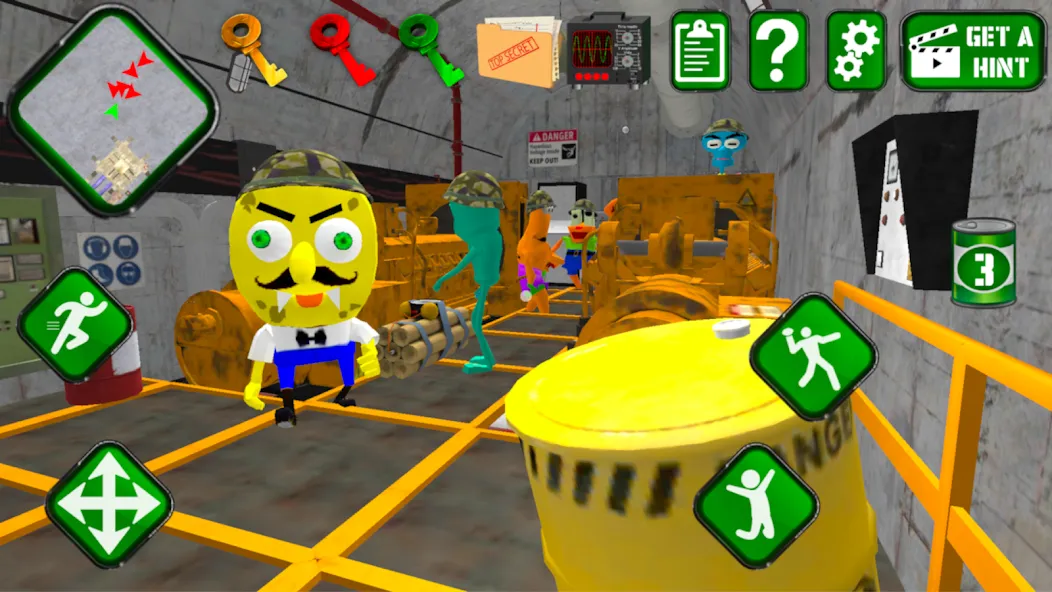 Взлом Sponge Area 51. Neighbor Alien  [МОД Меню] — полная версия apk на Андроид screen 5