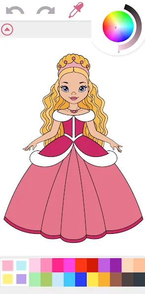 Скачать взлом Princess Coloring Book Game  [МОД Бесконечные монеты] — стабильная версия apk на Андроид screen 1