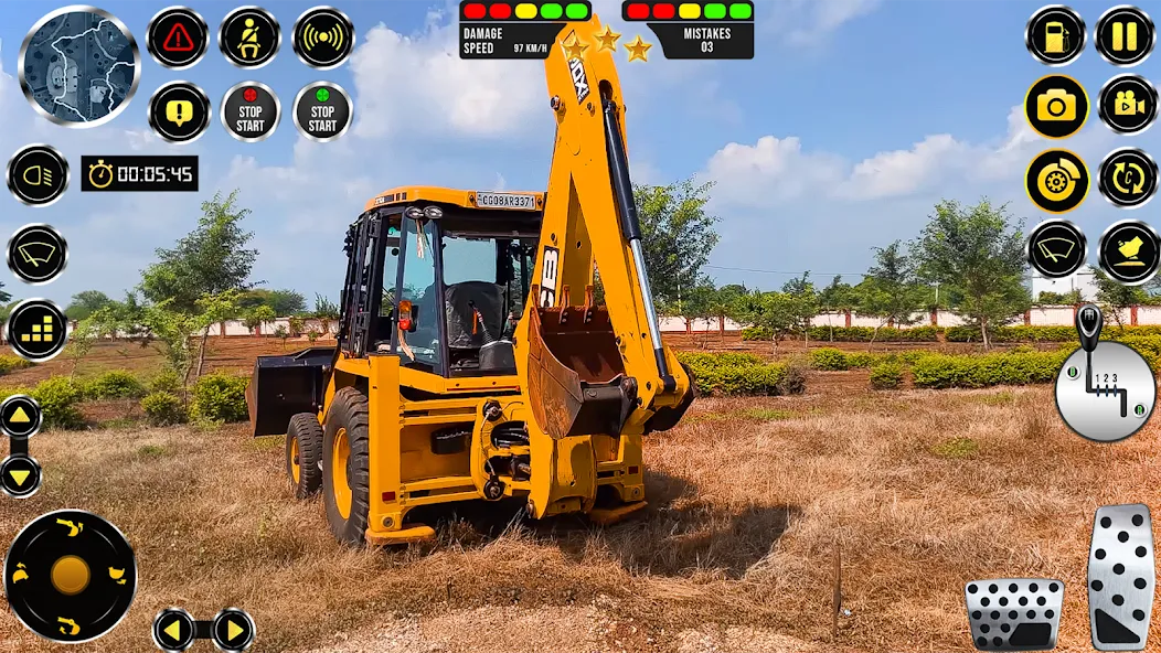 Взломанная JCB Excavator Construction 3D  [МОД Много монет] — стабильная версия apk на Андроид screen 1