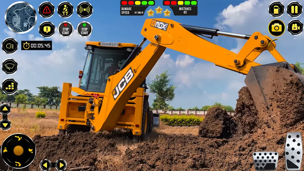 Взломанная JCB Excavator Construction 3D  [МОД Много монет] — стабильная версия apk на Андроид screen 4