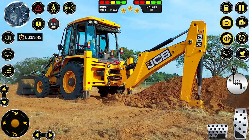 Взломанная JCB Excavator Construction 3D  [МОД Много монет] — стабильная версия apk на Андроид screen 5