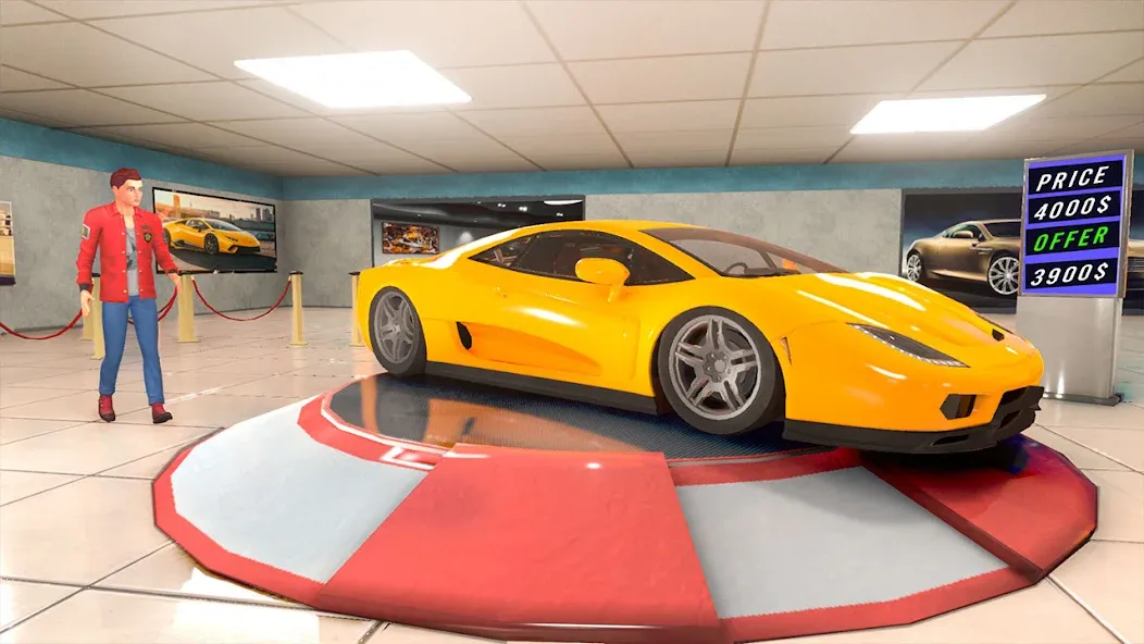 Скачать взломанную Car Dealer Tycoon Auto Shop 3D  [МОД Menu] — последняя версия apk на Андроид screen 3