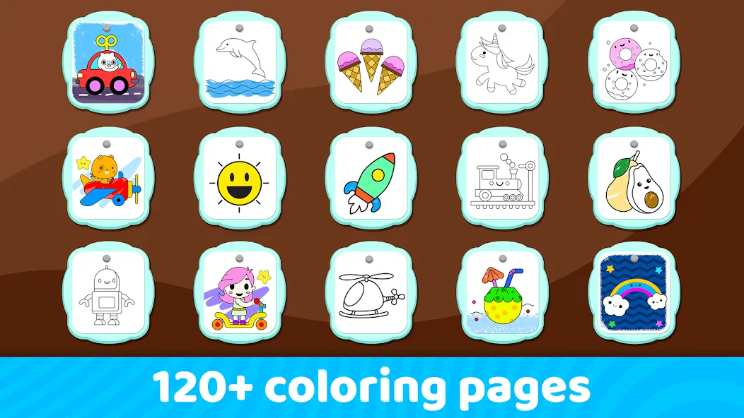 Взломанная Toddler Coloring Book For Kids  [МОД Menu] — последняя версия apk на Андроид screen 4