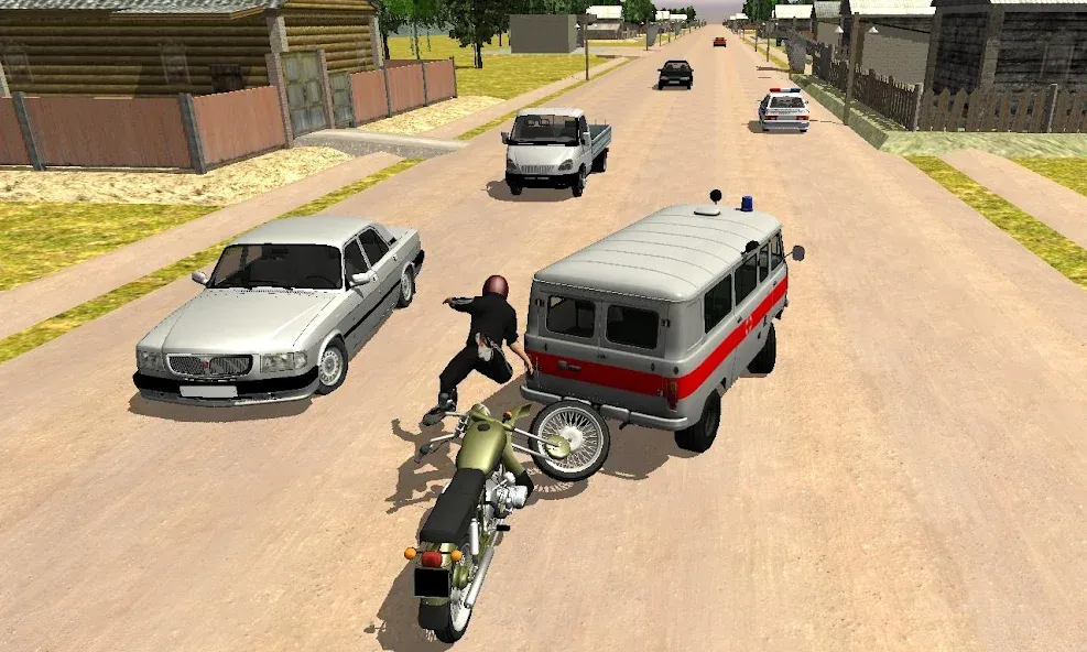 Скачать взломанную Russian Moto Traffic Rider 3D  [МОД Много монет] — стабильная версия apk на Андроид screen 4