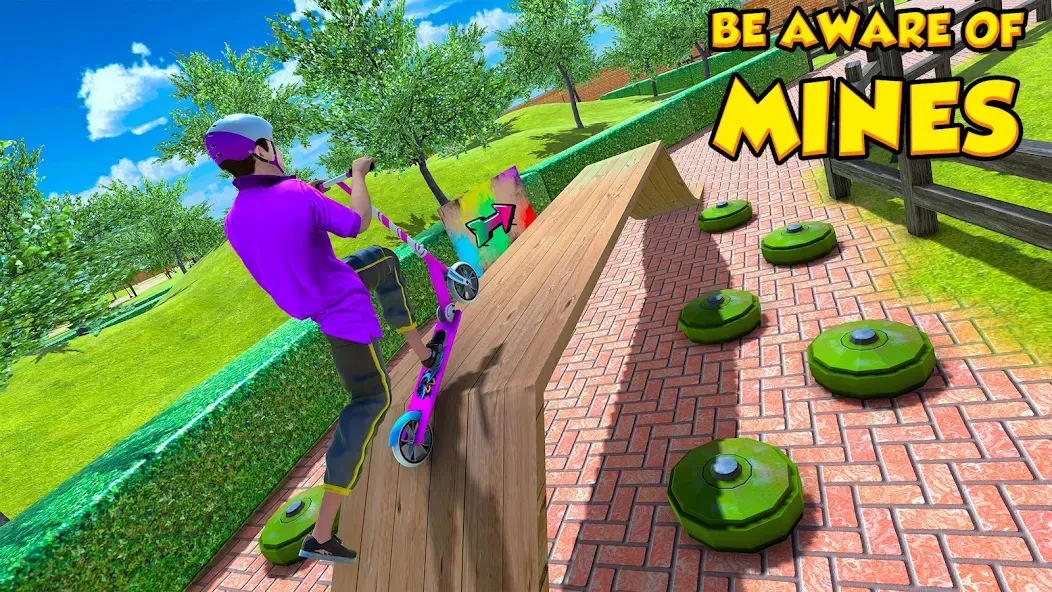 Скачать взломанную BMX Air Skate Scooter Tricks  [МОД Меню] — стабильная версия apk на Андроид screen 1