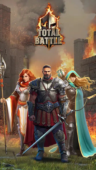 Скачать взломанную Total Battle: Strategy Games (Тотал Батл)  [МОД Все открыто] — последняя версия apk на Андроид screen 1