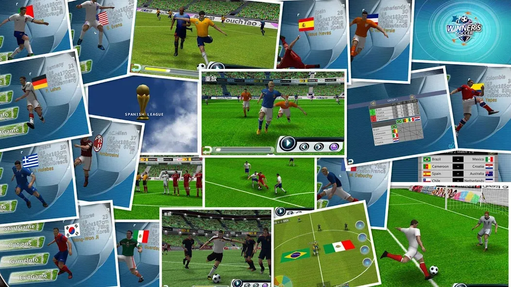 Взломанная Winner Soccer Evo Elite  [МОД Unlimited Money] — последняя версия apk на Андроид screen 1