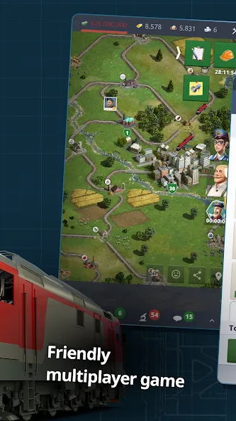 Скачать взлом Rail Nation — Railroad Tycoon (Рэйл Нэйшн)  [МОД Unlocked] — стабильная версия apk на Андроид screen 3