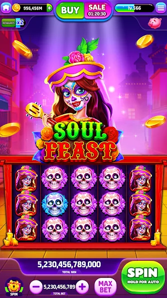 Взлом Spin To Rich — Vegas Slots (Спин Ту Рич)  [МОД Menu] — последняя версия apk на Андроид screen 2