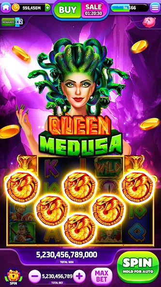 Взлом Spin To Rich — Vegas Slots (Спин Ту Рич)  [МОД Menu] — последняя версия apk на Андроид screen 3