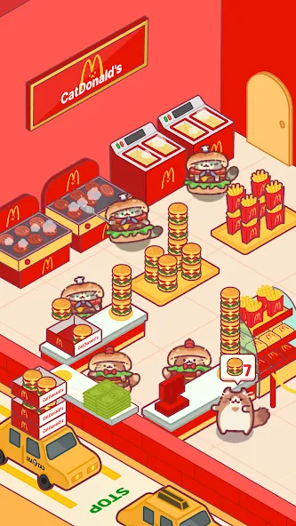 Взлом Cat Snack Bar: Cute Food Games (Кэт Снэк Бар)  [МОД Menu] — стабильная версия apk на Андроид screen 4