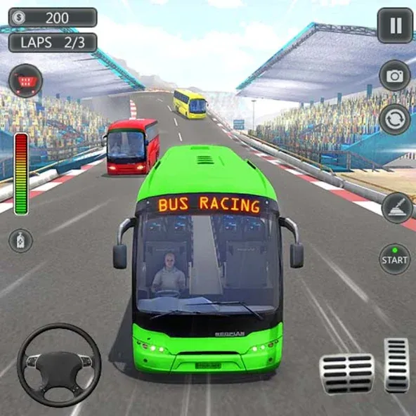 Скачать взломанную Coach Bus Games: Bus Simulator (Коуч Бас Геймс)  [МОД Unlocked] — последняя версия apk на Андроид screen 1