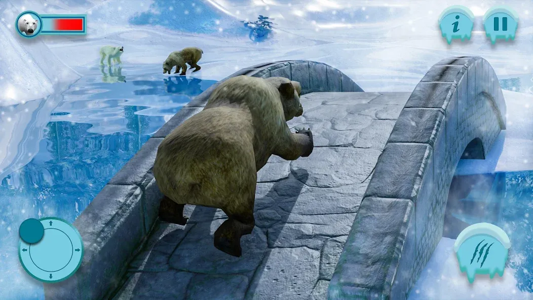 Скачать взломанную Polar Bear Family Survival  [МОД Все открыто] — стабильная версия apk на Андроид screen 1