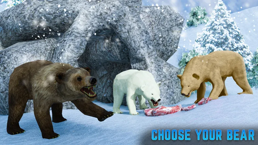 Скачать взломанную Polar Bear Family Survival  [МОД Все открыто] — стабильная версия apk на Андроид screen 2