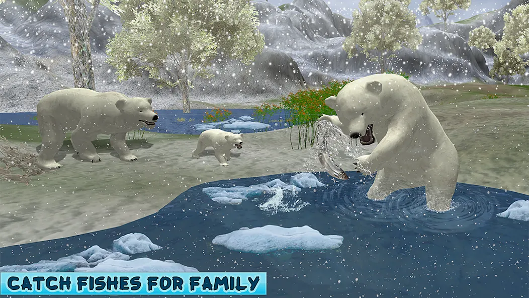 Скачать взломанную Polar Bear Family Survival  [МОД Все открыто] — стабильная версия apk на Андроид screen 4