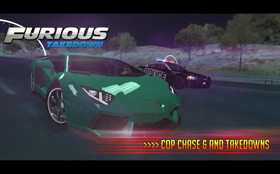 Скачать взломанную Furious: Takedown Racing (Фьюриъс)  [МОД Все открыто] — полная версия apk на Андроид screen 3