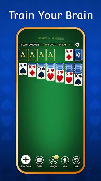 Взломанная Solitaire: Classic Card Games  [МОД Меню] — стабильная версия apk на Андроид screen 1