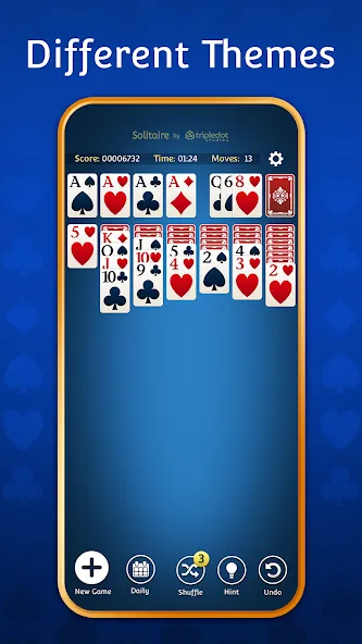 Взломанная Solitaire: Classic Card Games  [МОД Меню] — стабильная версия apk на Андроид screen 4