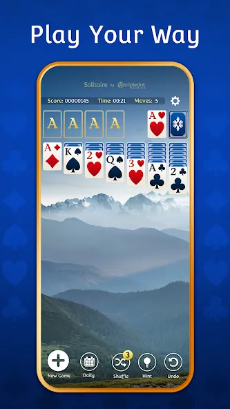 Взломанная Solitaire: Classic Card Games  [МОД Меню] — стабильная версия apk на Андроид screen 5