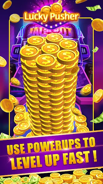 Скачать взлом Lucky Cash Pusher Coin Games (Лаки Кэш Пушер Коин Геймс)  [МОД Menu] — полная версия apk на Андроид screen 1