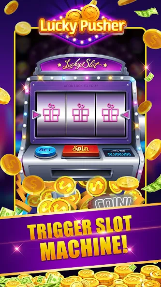 Скачать взлом Lucky Cash Pusher Coin Games (Лаки Кэш Пушер Коин Геймс)  [МОД Menu] — полная версия apk на Андроид screen 2