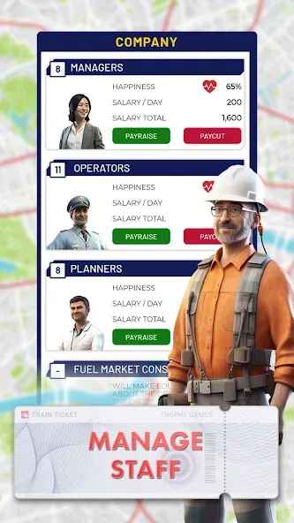 Скачать взломанную Train Manager — 2024 (Трейн Менеджер)  [МОД Unlocked] — стабильная версия apk на Андроид screen 5