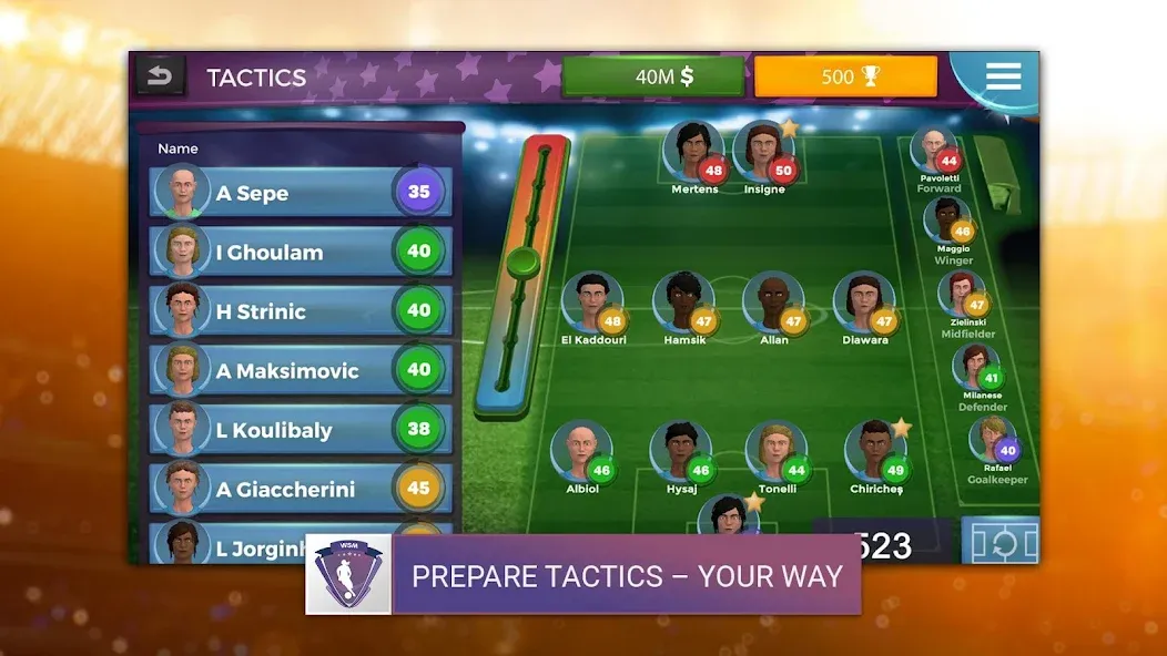 Взломанная WSM — Women's Soccer Manager (ВСМ)  [МОД Меню] — стабильная версия apk на Андроид screen 1