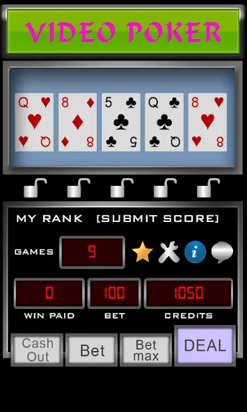 Скачать взломанную Video Poker (Видео Покер)  [МОД Все открыто] — последняя версия apk на Андроид screen 3