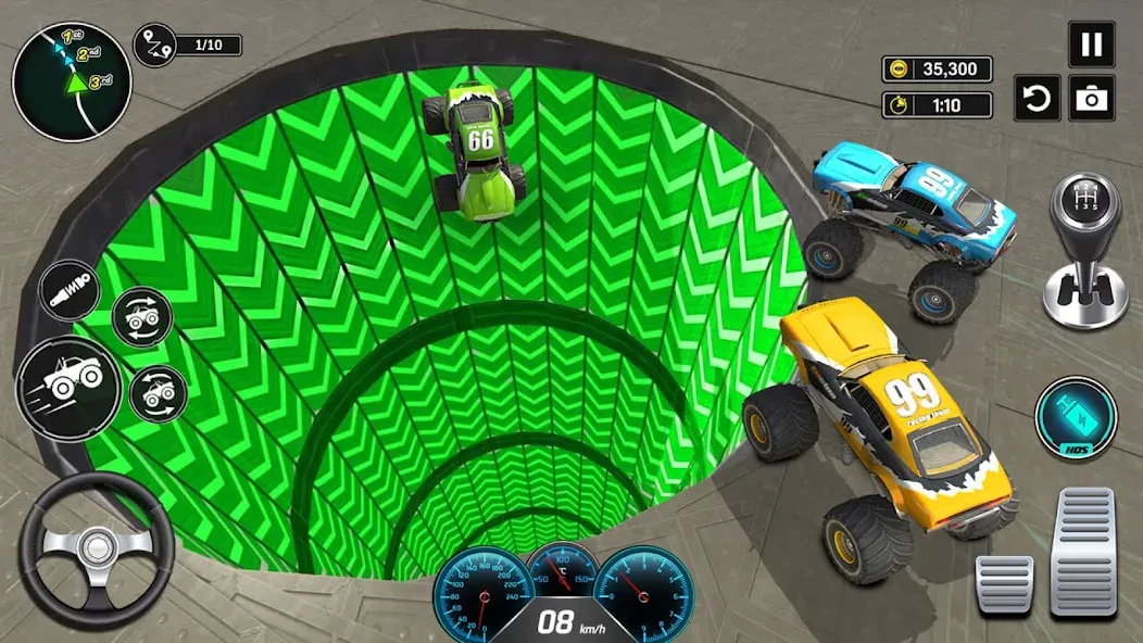 Взломанная Monster Truck Games- Car Games  [МОД Бесконечные монеты] — последняя версия apk на Андроид screen 5