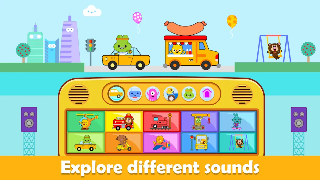 Взлом Baby Piano Kids Music Games  [МОД Mega Pack] — стабильная версия apk на Андроид screen 2