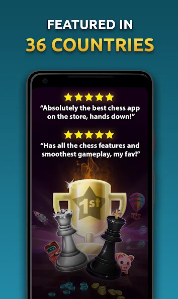 Взломанная Chess Stars Multiplayer Online (Чесс Старс)  [МОД Все открыто] — стабильная версия apk на Андроид screen 1