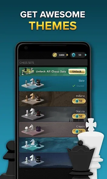 Взломанная Chess Stars Multiplayer Online (Чесс Старс)  [МОД Все открыто] — стабильная версия apk на Андроид screen 4