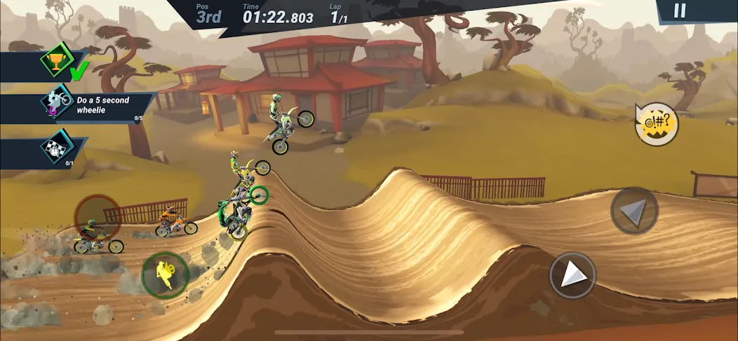 Взломанная Mad Skills Motocross 3 (Мэд Скиллз Мотокросс 3)  [МОД Unlocked] — стабильная версия apk на Андроид screen 1