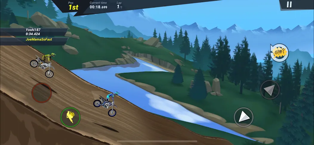 Взломанная Mad Skills Motocross 3 (Мэд Скиллз Мотокросс 3)  [МОД Unlocked] — стабильная версия apk на Андроид screen 3