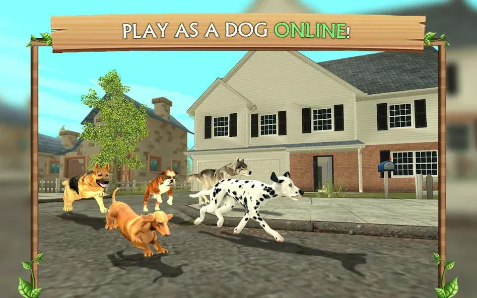 Скачать взломанную Dog Sim Online: Raise a Family  [МОД Бесконечные деньги] — последняя версия apk на Андроид screen 1