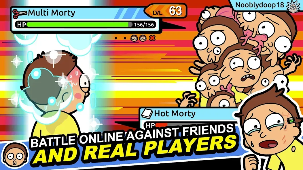 Скачать взломанную Rick and Morty: Pocket Mortys (Покет Мортис)  [МОД Бесконечные монеты] — последняя версия apk на Андроид screen 2