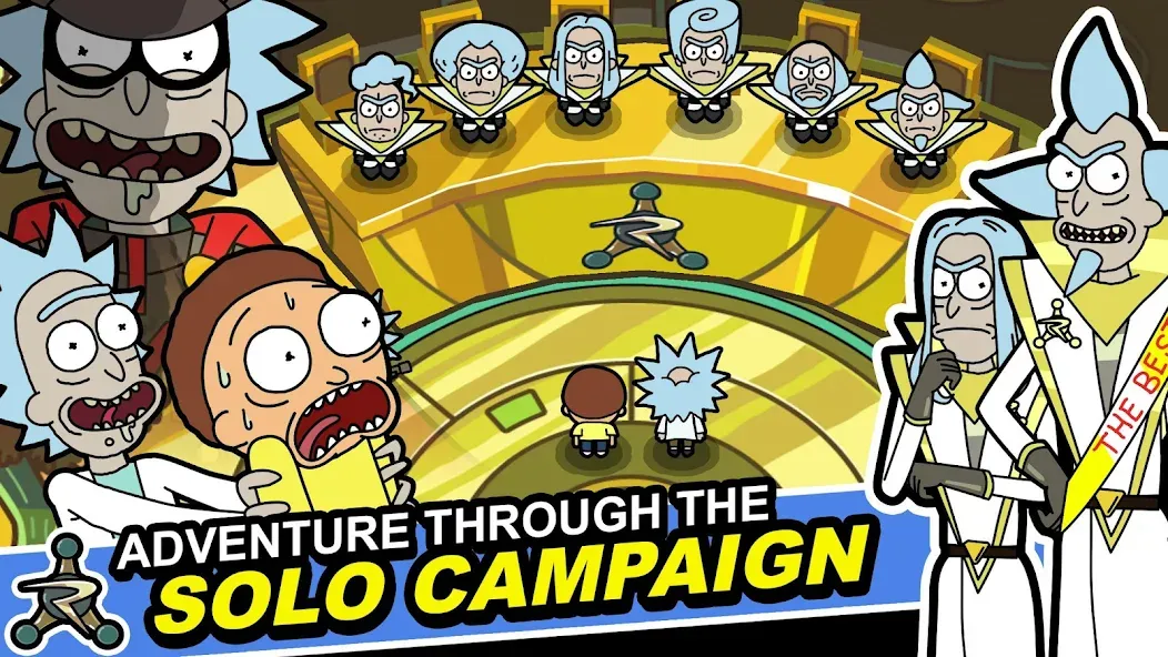 Скачать взломанную Rick and Morty: Pocket Mortys (Покет Мортис)  [МОД Бесконечные монеты] — последняя версия apk на Андроид screen 3