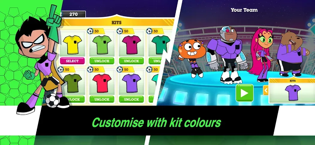 Взлом Toon Cup — Football Game  [МОД Все открыто] — стабильная версия apk на Андроид screen 4