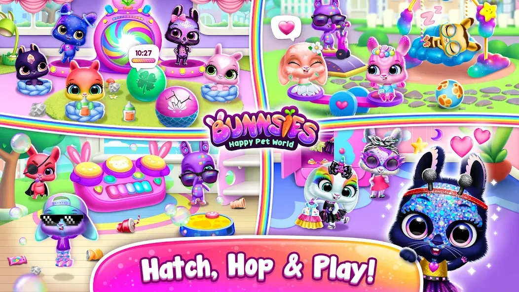 Взлом Bunnsies — Happy Pet World (Баннсиз)  [МОД Много денег] — стабильная версия apk на Андроид screen 3