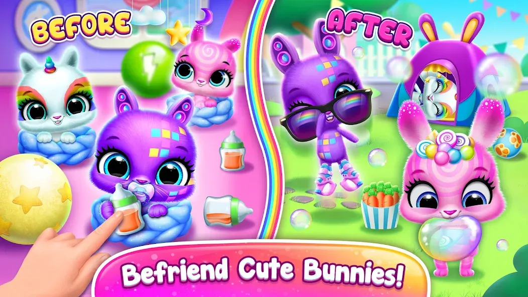 Взлом Bunnsies — Happy Pet World (Баннсиз)  [МОД Много денег] — стабильная версия apk на Андроид screen 5