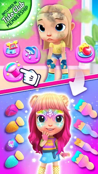 Скачать взломанную Cutie Care — Sweet Babysitter  [МОД Unlimited Money] — стабильная версия apk на Андроид screen 1