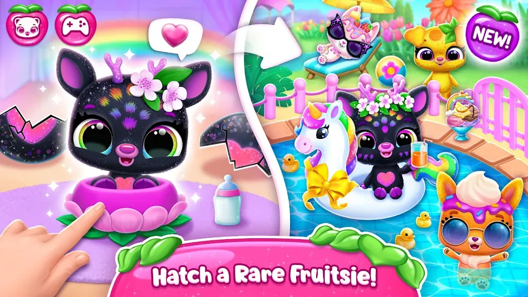 Скачать взломанную Fruitsies — Pet Friends (Фрутсиз)  [МОД Unlimited Money] — полная версия apk на Андроид screen 2