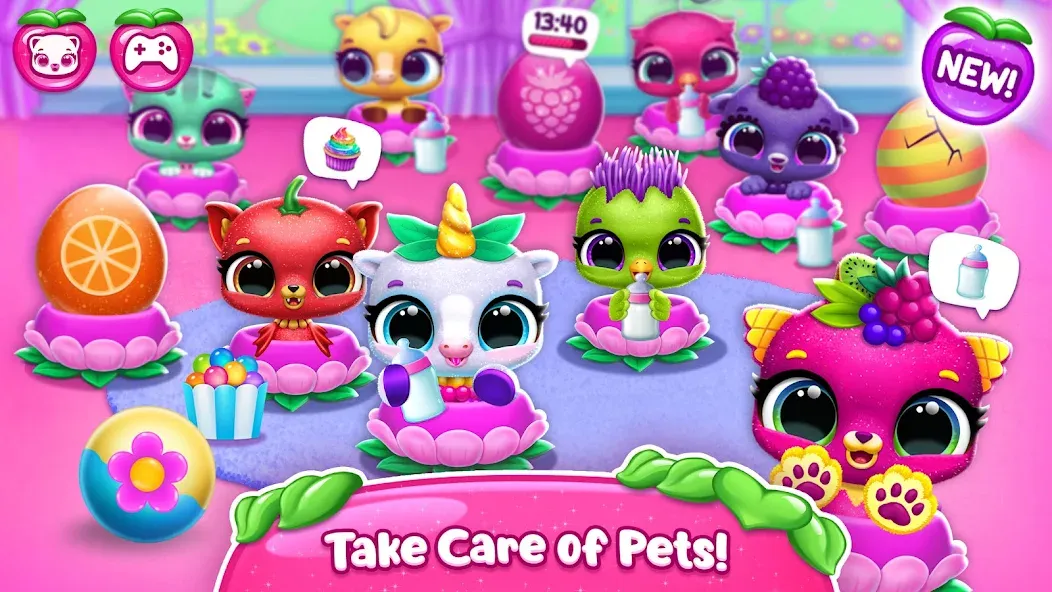 Скачать взломанную Fruitsies — Pet Friends (Фрутсиз)  [МОД Unlimited Money] — полная версия apk на Андроид screen 4