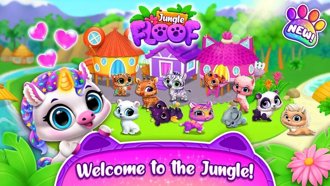 Скачать взлом Jungle Floof — Island Pet Care (Джангл Флооф)  [МОД Много монет] — полная версия apk на Андроид screen 4