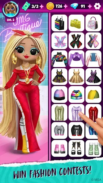 Скачать взлом LOL Surprise! OMG Fashion Club  [МОД Unlocked] — последняя версия apk на Андроид screen 3