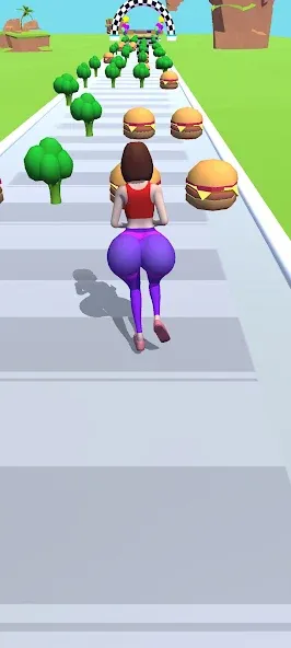 Скачать взломанную Twerk Race 3D: Belly Body Run (Тверк Рейс 3D)  [МОД Меню] — полная версия apk на Андроид screen 2