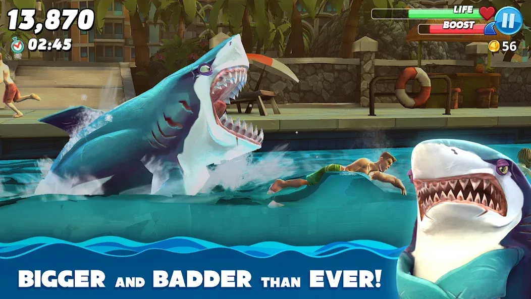 Скачать взлом Hungry Shark World (Хангри Шарк Ворлд)  [МОД Unlocked] — стабильная версия apk на Андроид screen 1